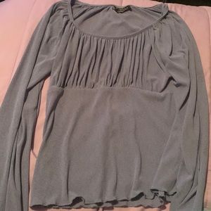 Vintage, blue long sleeved shirt